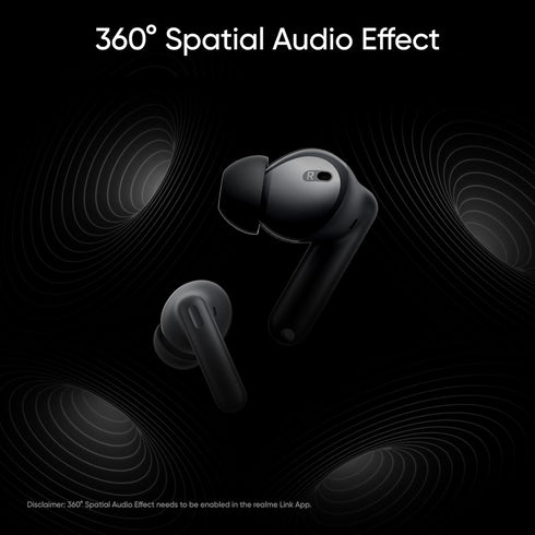 realme Earbud T300, Deep Bass, 30db ANC, Immersive Sound, Up to 40 Hour Playtime, Bluetooth 5.3, Youth White