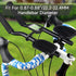 Aero Bar Bike Computer Mount for Garmin Edge, Short Version Black, Fits Bike GPS & GoPro Action Camera