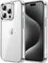 JETech iPhone 15 Pro Max Case (Clear) - Non-Yellowing Shockproof Bumper Cover with Anti-Scratch Clear Back