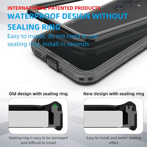 for Galaxy A54 5G Phone Case, Waterproof with Built-in Screen Protector, Shockproof Heavy Duty Protection Cover