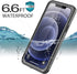 iPhone 12 Pro Heavy Duty Waterproof Case with Built-in Screen Protector, Shockproof & Dustproof, Clear, 6.1 inch.