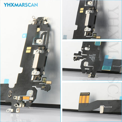 Charging Port Replacement for iPhone 12, USB Dock Connector Flex Cable Microphone with Tools (6.1")
