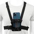 PellKing Mobile Phone Chest Mount Harness Strap Holder for Samsung iPhone Plus, Action Camera POV