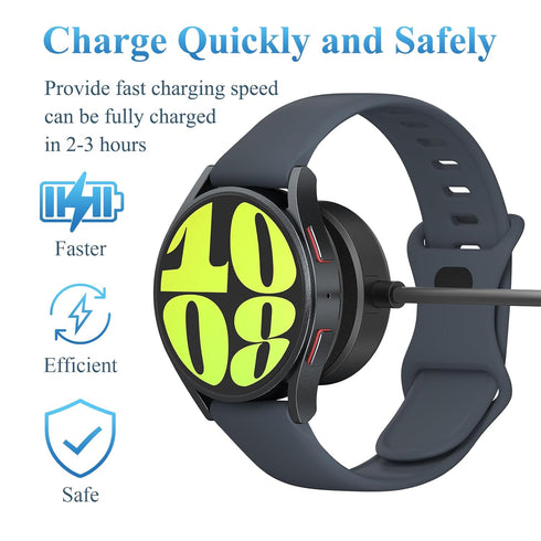 USB C Watch Charger Cable Compatible with Samsung Galaxy Watch 6 Classic/6/5 Pro/5/4 Classic/4/3/Active 2/1, Wireless
