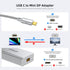USB C to Mini DisplayPort Adapter 4K@60Hz, Type C to Mini DP for iPhone 15, M1/M2 MacBook, Galaxy S8-S23