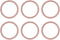 PATIKIL Universal Sparkle Magnetic Adapter Ring, 6 Pcs Ultra-Thin Sticker Ring Adhesive Nickel-Iron