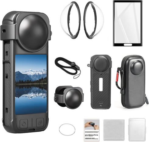 Vasgather Camera Accessory Kit for Insta 360 X4No Fit for X4 AIR- Lens