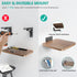 WALI 55 Lbs, (SWM302), 1 Speaker Wall Mount, Heavy Duty Bookshelf Speaker Floating Wall Shelves, Surround Sound