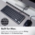 Macally Backlit Wired Keyboard for Mac, Comfortable All Day Typing USB Keyboard for MacBook Pro/Air, iMac, Mac Mini/Pro