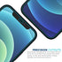 Tech Armor Ballistic Glass Screen Protector for iPhone 12 & 12 Pro, 3 Pack Tempered Glass, Case Friendly