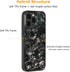 molzar Grip Series Case for iPhone 15 Pro Max with Real Forged Carbon Fiber, Glossy Black/Green