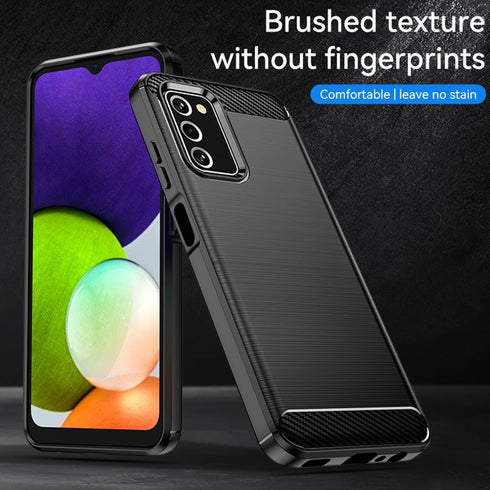 Osophter Galaxy A03S Case, Samsung A03S Protective Cell Phone Cover with 2pcs Screen Protector, Shock-Absorption TPU