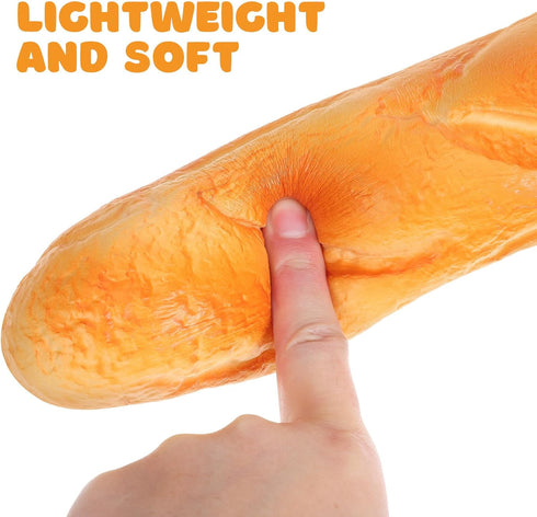 13.77 Inch TOYANDONA Artificial Bread Pu Simulation Bread Model Fake Baguette Loaf Photo Prop for Kitchen Bakery