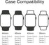 Miimall Compatible for Apple Watch Series 3 38mm Case with Screen Protector, Anti-Scratch Shockproof Hard PC Bumper