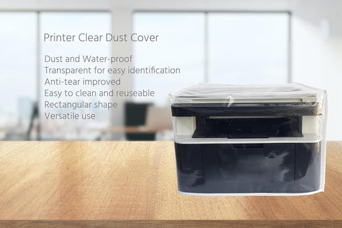 Clear Waterproof Printer Dust Cover Protective Case Compatible with EPSON LQ-800/LX-90/Action2000/4000/4000S/T