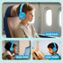 MIDOLA Kids Headphones, Bluetooth 5.4 Wireless, 68H Play Time, Volume Limit, Over-Ear Foldable Headset, Blue