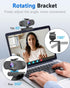 FWV 2K Webcam for PC Mac Laptop with Microphone,Full HD Web Cam for Streaming with Privacy Cover Sliders,USB C Web