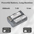 Hisewen EN-EL3e Battery 2-Pack, 2600mAh and LED Charger for Nikon D50, D70, D70s, D80, D90, D100, D200, D300, D300S,