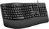 RECCAZR Ergonomic Keyboard, Wired Computer USB Keyboard with Wrist Rest, Spill-Resistant, Wave Keys