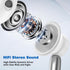 USB C Wired Headphones, HiFi Stereo Type C Earbuds with Microphone Volume Control for Samsung Galaxy S24, iPhone 15 Pro
