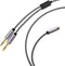DUKABEL Long Headset Splitter Cable (4ft), 3-Pole TRS Microphone & Audio to Single 4-Pole TRRS Jack Adapter
