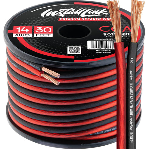 Install Link 14 Gauge Speaker Wire (Speaker Cable) for Car, Home or