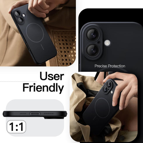 JETech 16 6.1-Inch Magnetic Slim Case for iPhone Compatible with MagSafe, Full Camera Lens Protection, Ultra-Thin