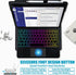 Universal Touchpad Keyboard Case for 9.7, 10.1, 10.2", 10.5", 10.9", 11" Tablet, Rainbow Backlight TrackPad Keyboard