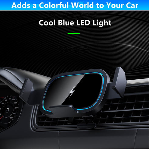 Wireless Car Charger for Samsung Galaxy Z Fold 6/5/4/3, 15W Fast Charging Air Vent Phone Holder for Galaxy Z Fold/Note