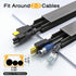 Delamu 157in 10XL15.7 W0.95 H0.55in, Cable Hider, Cord Hider Wall for Wall Mounted TV, Wire Hider Kit, Paintable Cable