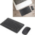 Bluetooth Keyboard Mouse Combo for PC Tablet Phone, Ultra Slim Portable Rechargeable USB Keyboard and 1600DPI Mouse
