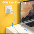 Fasgear 100W USB C to Type C 90 Degree Cable 3ft, USB 3.1 Gen 2 10Gbps Data, 5A Power Delivery Compatible for Link, VR