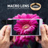 Portable Cell Phone Camera Lens: 3 in 1 Clip on Super Wide Angle, Macro, Fisheye Lens Compatible for iPhone