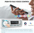 Single Din Marine Stereo Receiver: Bluetooth Boat Radio with Digital LCD Display, AM FM MP3, USB Charging