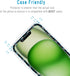 HPTech 2 Pack Privacy Screen Protector for iPhone 14 - Anti-Spy Tempered Glass 6.1-inch, Anti Scratch
