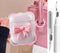 Cute AirPods 2/1 Generation Clear Case, Girly 3D Bow Design, Soft TPU Protective Cover with Cleaner Kit