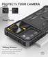 for Samsung Galaxy A03s Protective Case: Military Grade Drop Proof Full Protection Mobile Phone Cover with Kickstand | Rugged Shockproof TPU Matte Textured Tough Bumper Shell