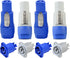 Powercon Connector Input and Output 2 Set, Suitable for Nac3fca Power Connector Plug, Female Jack to Male Powercon