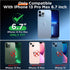 iPhone 13 Pro Max Case, Tender Pink Liquid Silicone, Slim Shockproof Design + 2X Screen Protectors, 6.7" Full Body