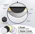 Kalofaye 5-in-1 32 Inch/80 cm (32'' (80cm)) Light Reflector Photography Diffuser Collapsible Portable with BagGold