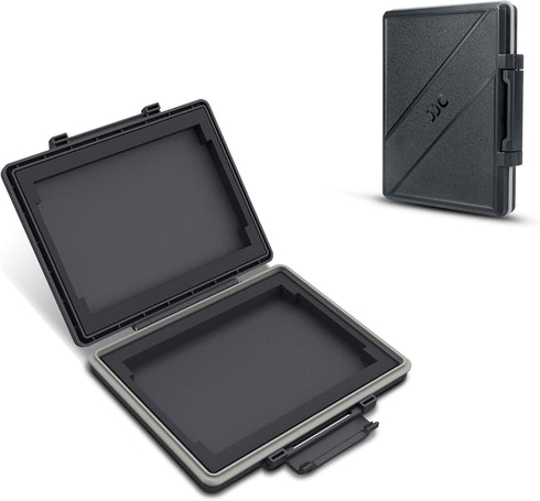 2 Slots Hard Drive Case for 2.5 inch SSD, Water Resistant and Shockproof Storage Protection Box for 2.5'' SSD Carrying