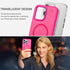 BENTOBEN iPhone 13 Pro Case - Hot Pink Translucent Matte, Slim Shockproof, Compatible with MagSafe, 6.1" Protective