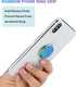 Rainbow Cell Phone Ring Stand Holder, Blue Multicolor Ring Grip Kickstand for Almost All Phones