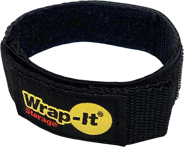 Quick-Straps by Wrap-It Storage – 12” (12-Pack) Black Hook and Loop Cord Wraps for Cable Organization