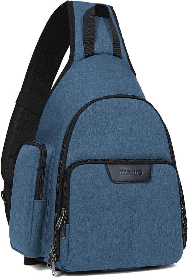 MOSISO Camera Bag Sling Backpack - Full Open Case with Tripod Holder, Rain Cover for DSLR/SLR/Mirrorless Cameras - Teal