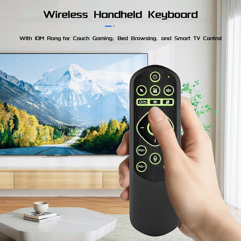 iPazzPort 2.4G 5 Air Mouse & Bluetooth Universal Remote, Backlit USB Remote Control, for PC, Android, Smart TV, HTPC