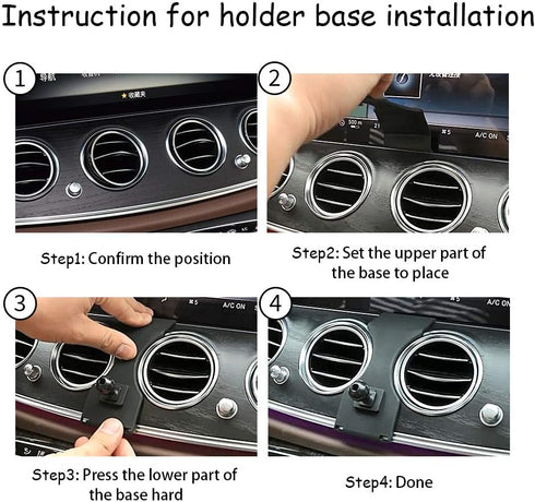 Car Phone Holder for 2016-2023 Mercedes Benz E Class E300 E200 E260 E220d, CLS Class Accessories Navigation Bracket