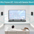 tiebutie Sound Bar Mounts Under TV for Bose Soundbar Mount with Speaker Mounts and Remote Holder - Adjustable Height