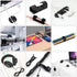 Cable Management Organizer Kit, 2 Cable Sleeve Split with 41 Self Adhesive Cable Clips, 100 Fastening Cable Ties