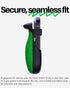 PUK Phone Gaming Grip - Black & Green Ergonomic Mobile Game Handle with Adhesive Pads - Mobile Game Controller Grip